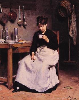 Victor Gabriel Gilbert : A Cup of Coffee